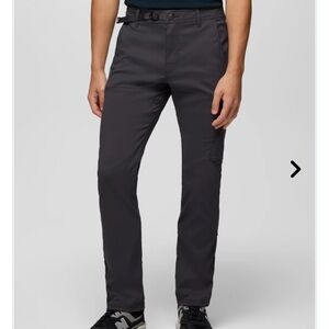 Prana Stretch Zion Straight Pants Men’s 38x30 Off Black Hiking Climbing Outdoor